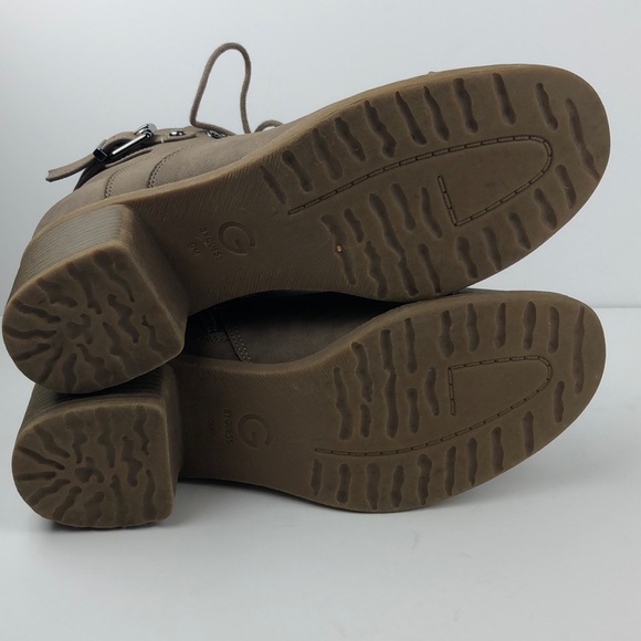 G by Guess Glassy Brown Heeled Ankle Boots 9 - Picture 8 of 8